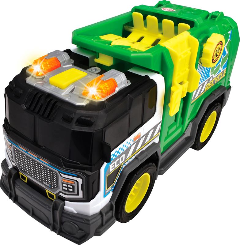 City Heroes - Camion de recyclage avec sons et lumières - 30 cm