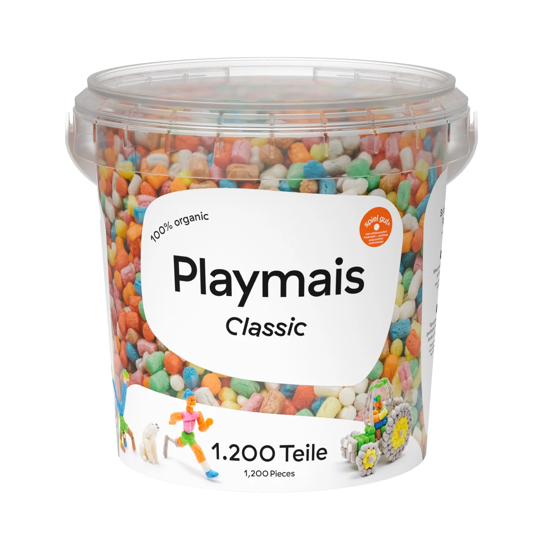 Playmais Classic - 1200 Pieces in a Bucket