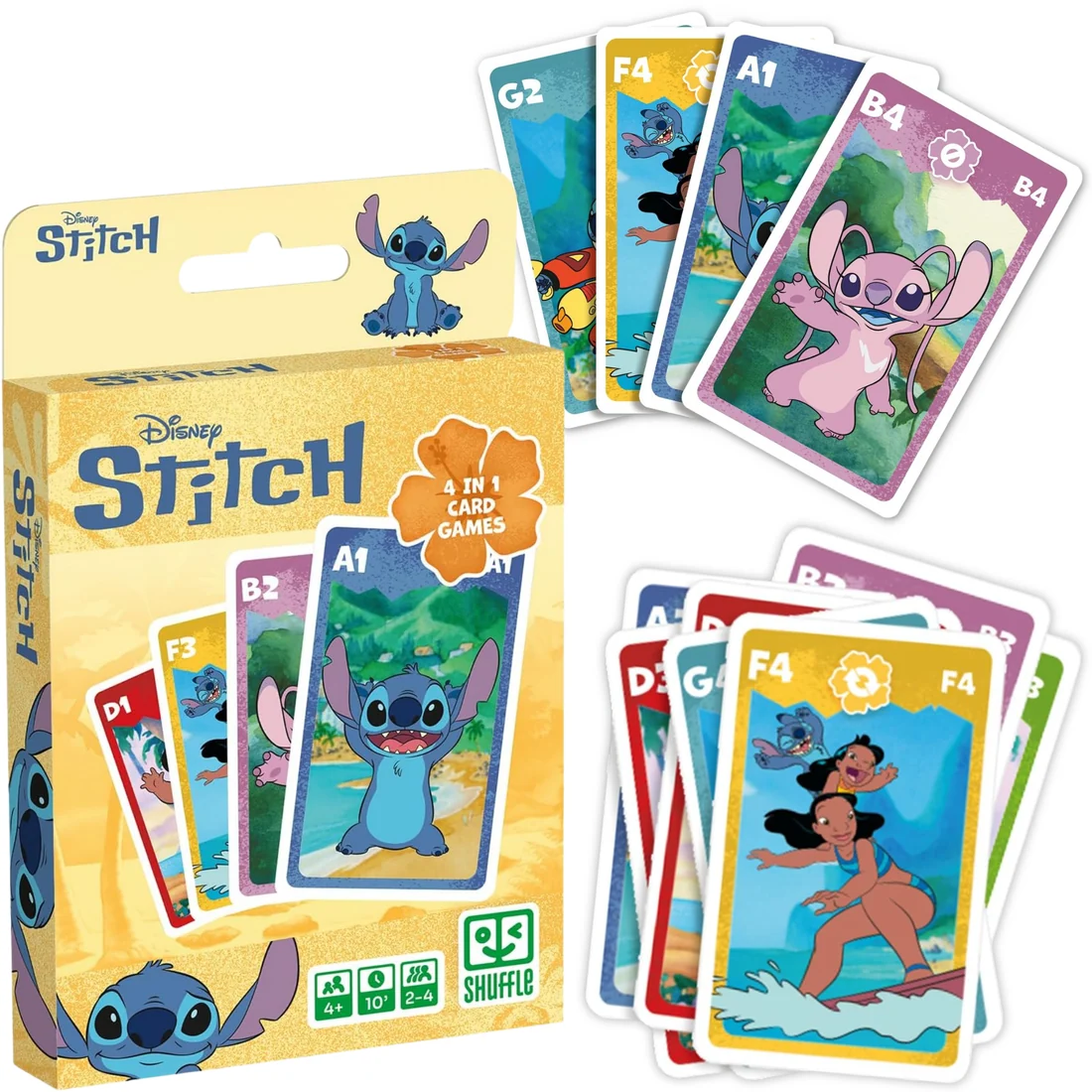 Jeux de famille 4 en 1 - Stitch