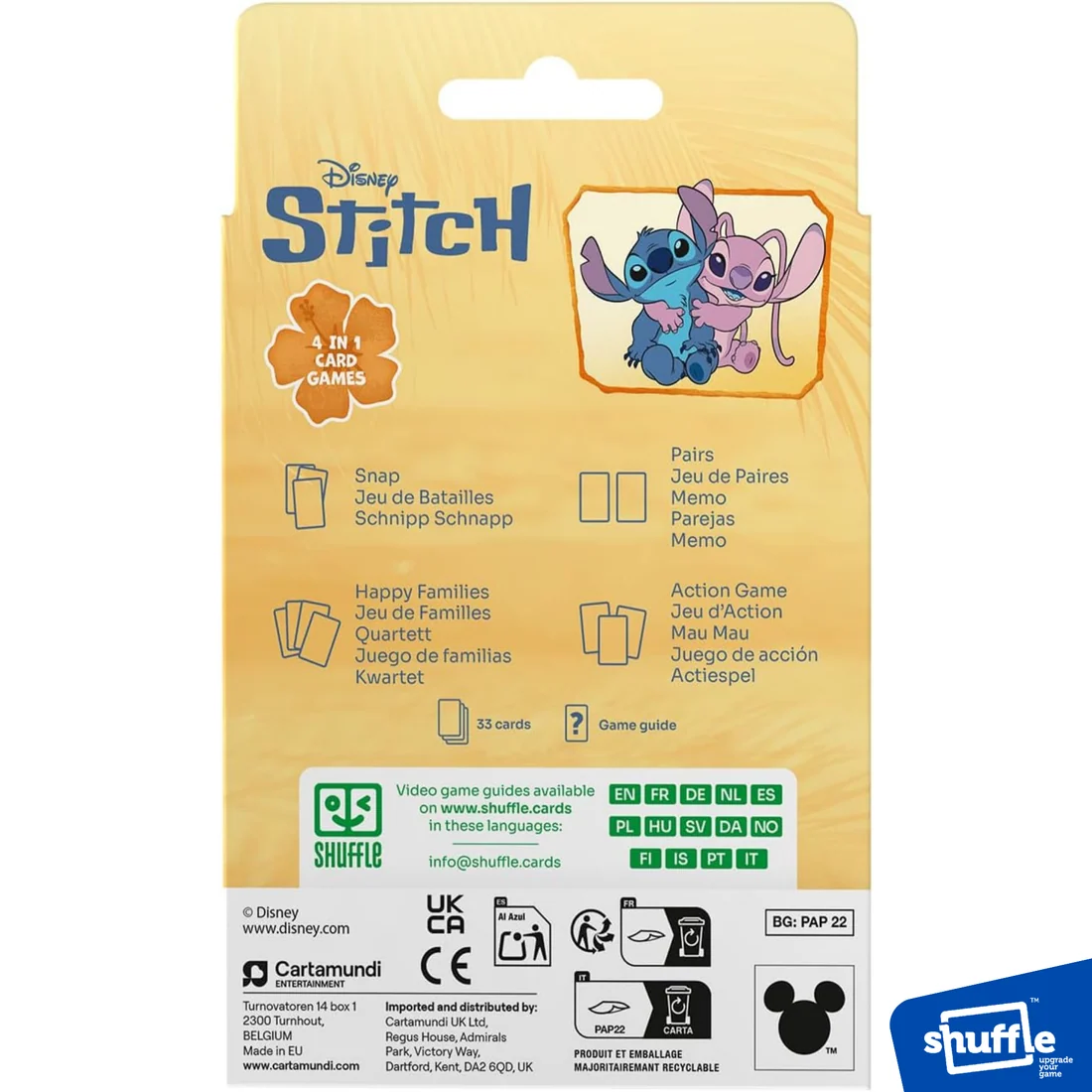 Jeux de famille 4 en 1 - Stitch