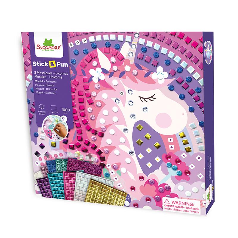 Stick'N Fun Sycomore - Mosaics Unicorns
