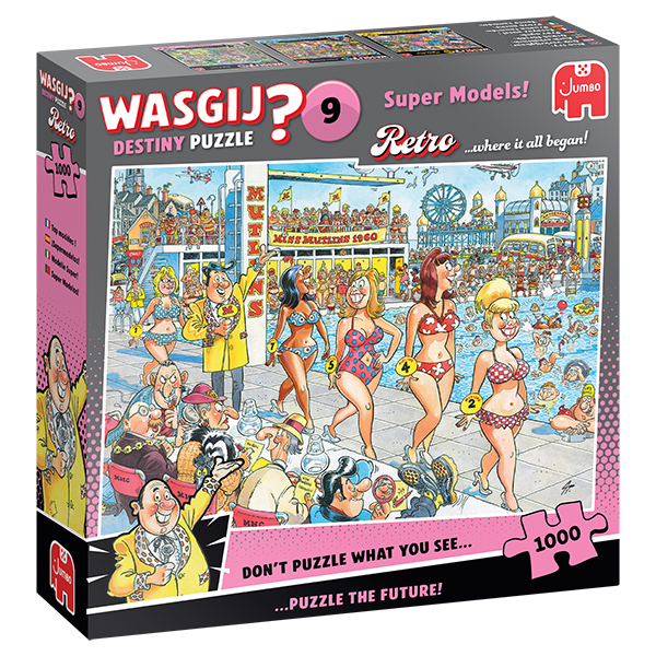 Wasgij Destiny #9 Puzzle - Super Models ! - 1000 Pieces