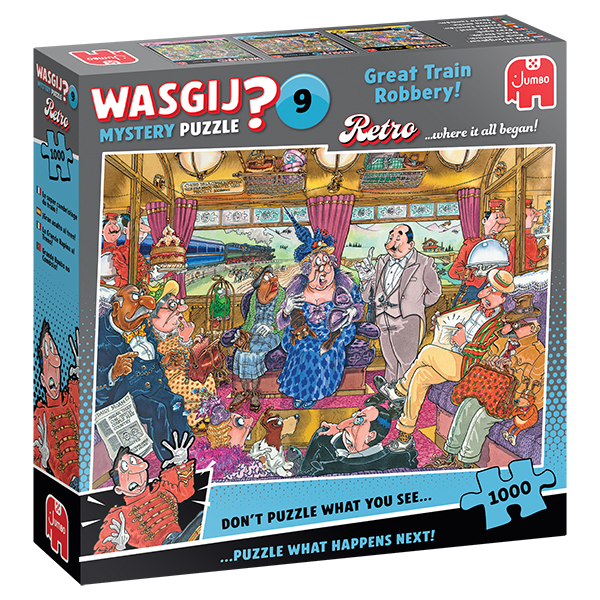 Wasgij Mystery #9 Puzzle - Great Train robbery ! - 1000 Pieces