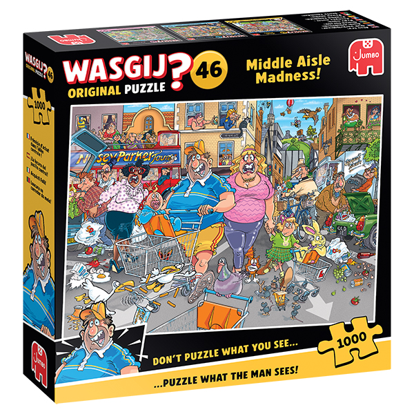 Wasgij Original #46 Puzzle - Middle Aisle Madness ! - 1000 Pieces