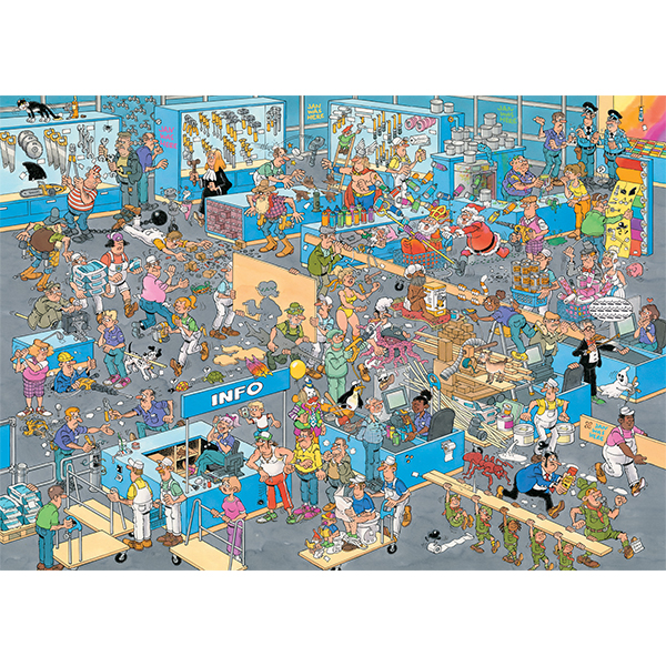 Jan van Haasteren Puzzle - DIY Shop & Renovation Project - 2 x 1000 Pieces