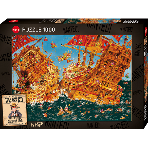 Heye Puzzle - Wanted Diamond Dick - 1000 Pieces