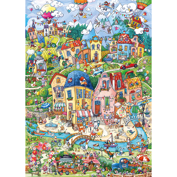 Heye Puzzle - Happytown, Good Morning ! - 1000 Pieces