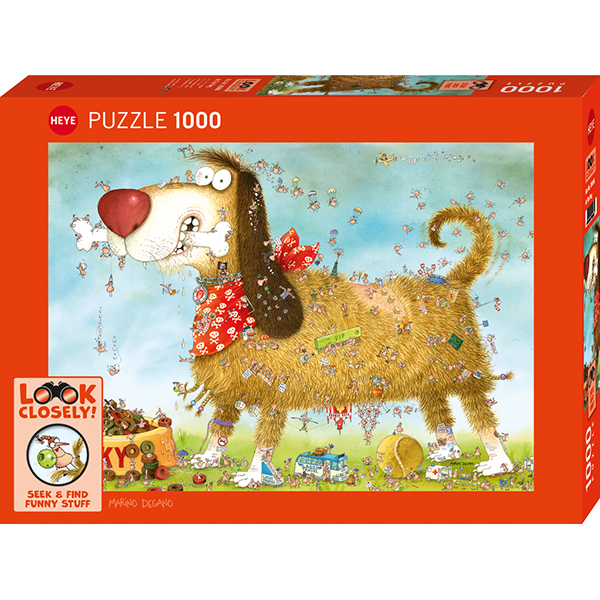 Heye Puzzle - Look Closely! At the dog - 1000 Pieces
