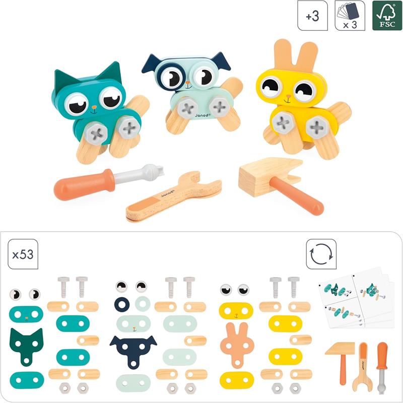 Build-It-Yourself Little Animals Brico'Kids