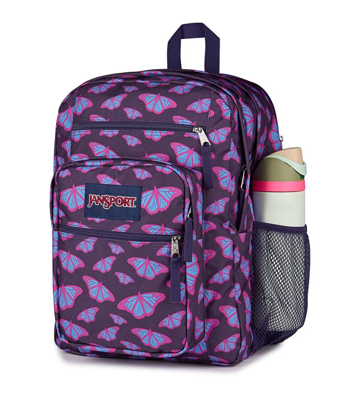 Sac à dos Jansport Big Student - Papillons violets