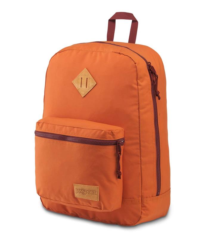 JanSport Super Lite Backpack – Umber & Red Rust