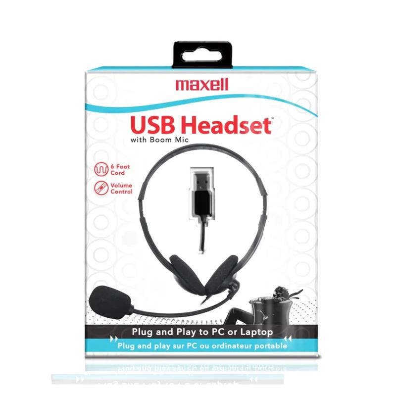 Casque d'écoute Maxell avec micro - USB