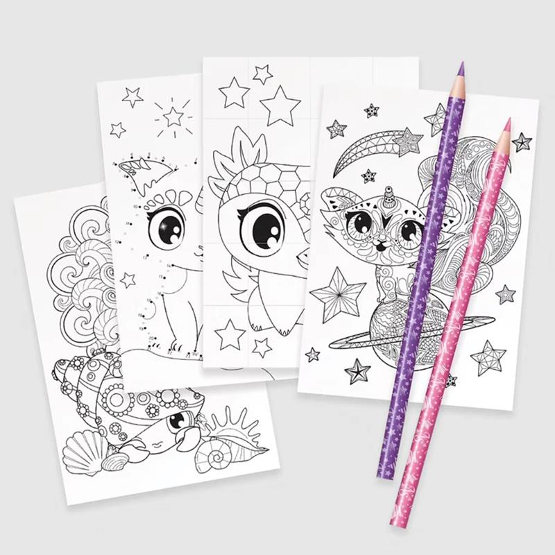 Nebulous Stars - Trousse à crayons à 3 volets - Estrelia & Astria
