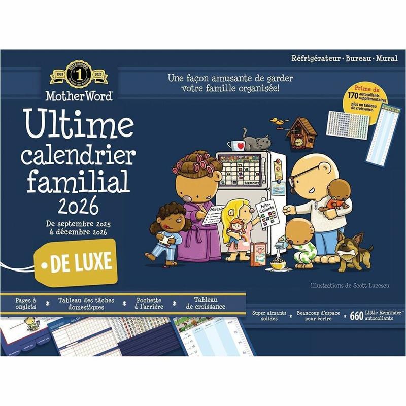 Image MotherWord® Family Fridge Calendar (2025-2026)