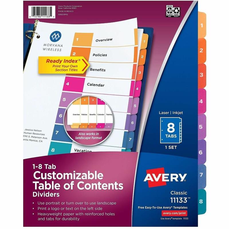 Image Ready Index® Dividers