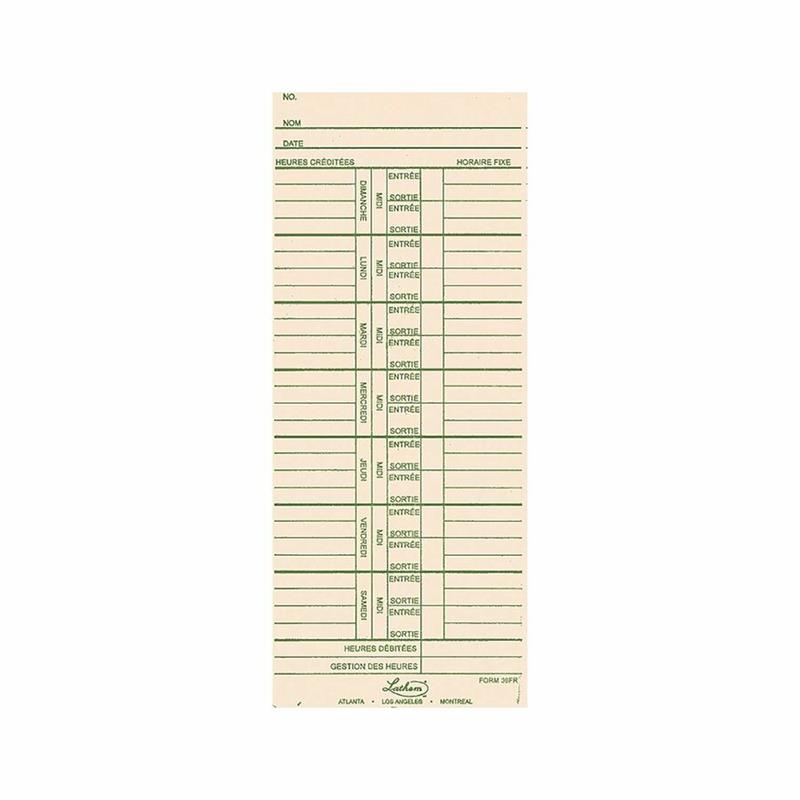 Image 39FR Time Cards