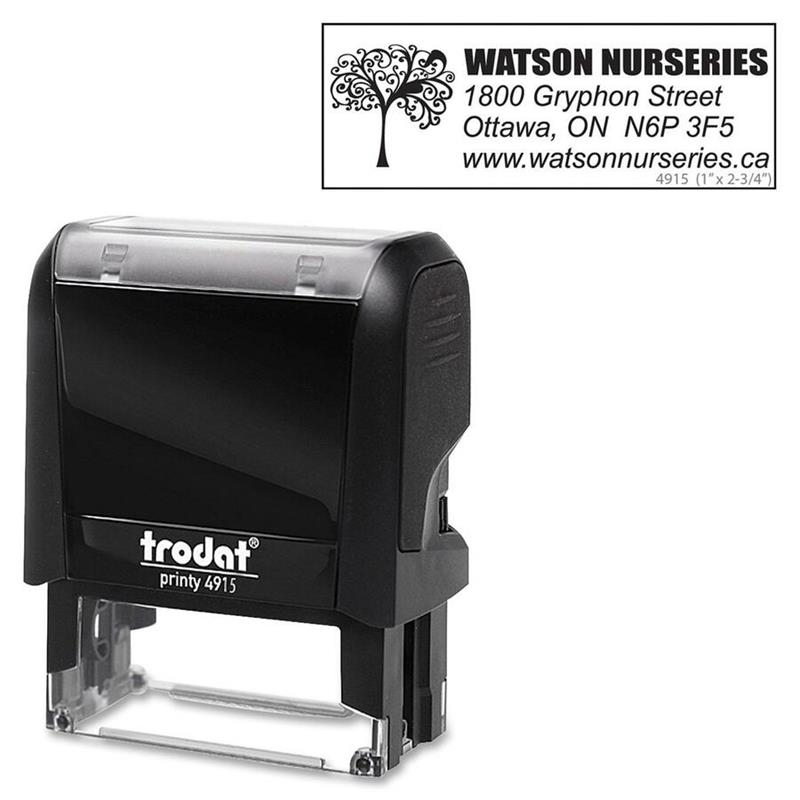 Image Timbre auto-encreur personnalisé Printy à créer avec coupon en ligne