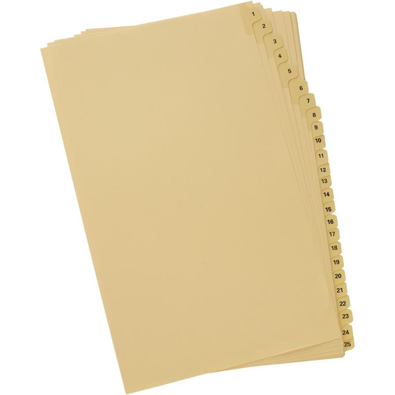 Image Numerical Litigation Index Dividers