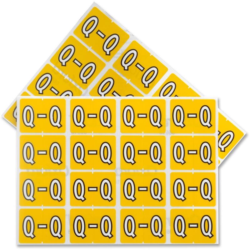 Image Étiquettes de classement pour onglet latéral A-Z