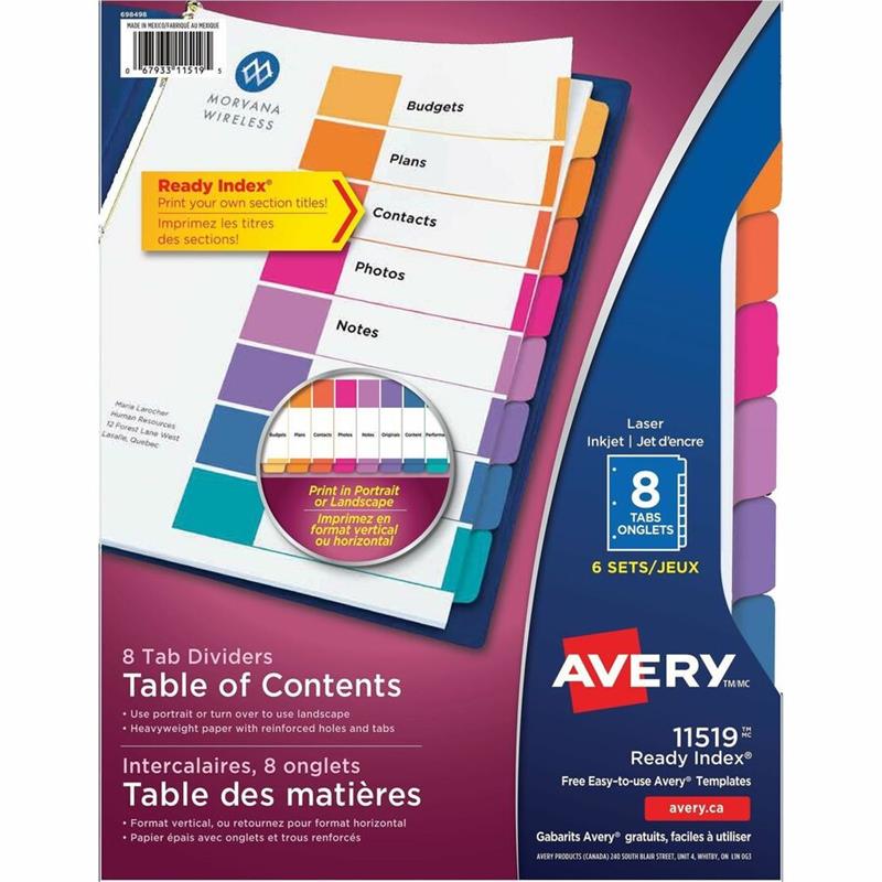 Image Ready Index® Dividers