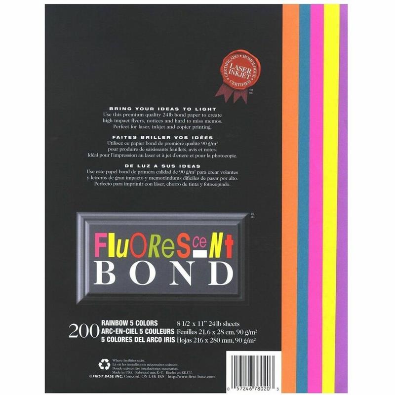 Image Papier Fluorescent Bond