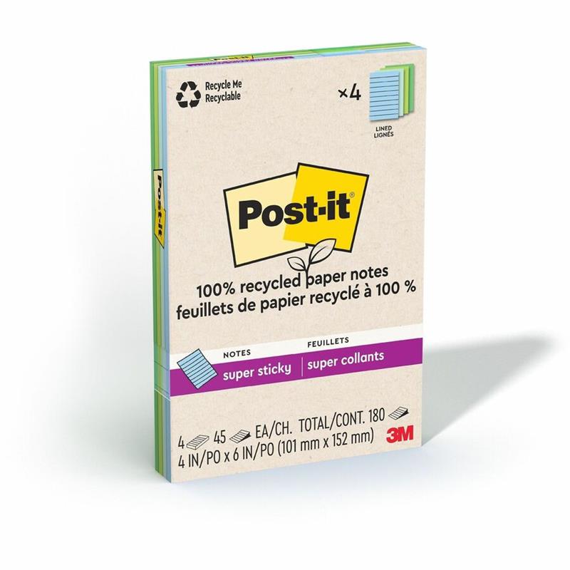 Image Post-it® Super Sticky Recycled Notes – Oasis Collection