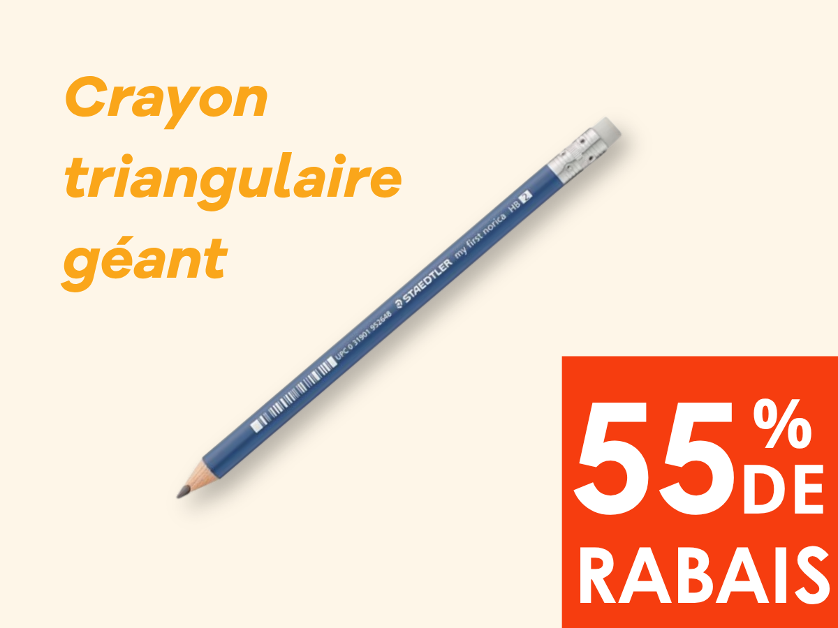 Crayon triangulaire géant