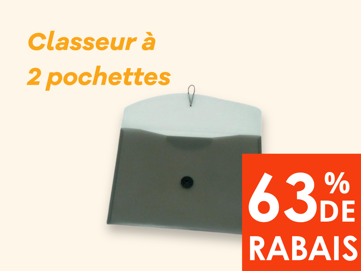 Classeur à 2 pochettes
