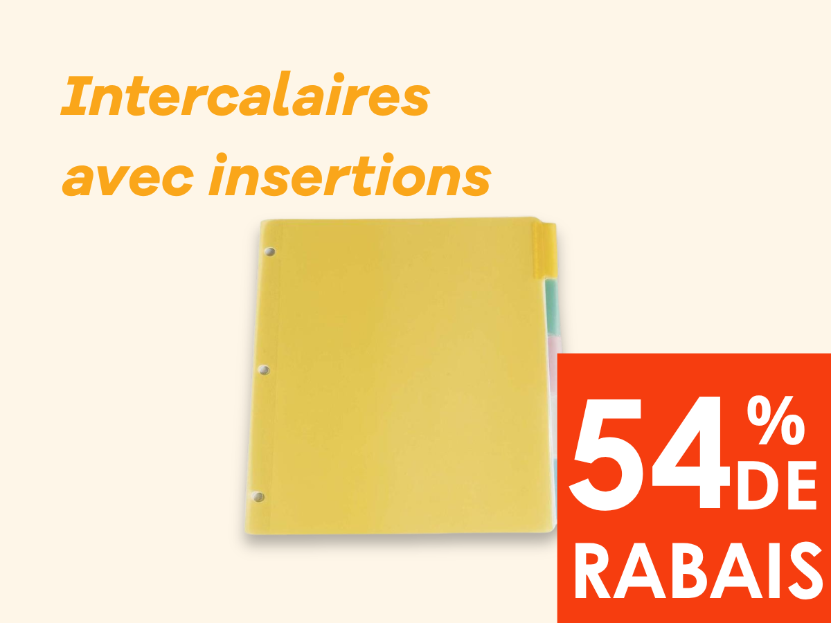 Intercalaires avec insertions