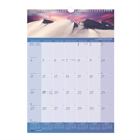 Calendrier mural paysages du monde (2026)