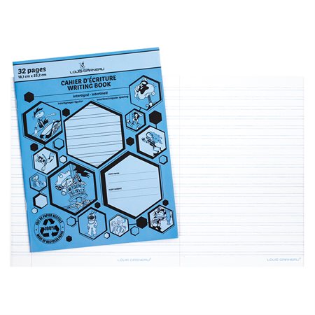 Cahier d'exercices bleu