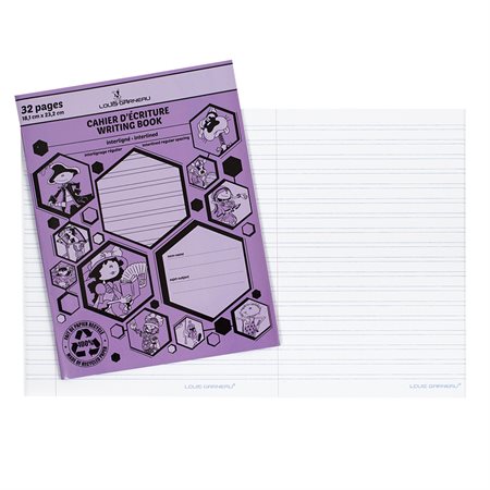 Cahier d'exercices mauve