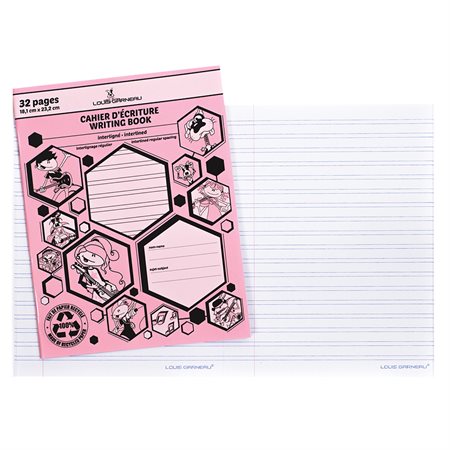 Cahier d'exercices rose