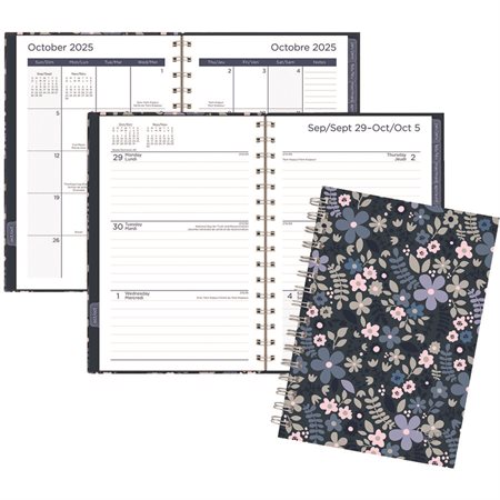 Agenda 15 mois hebdomadaire / mensuel (2026) 8-1 / 2 x 6 po.