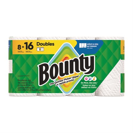 Serviettes en papier «Select-A-Size» 8 rouleaux doubles