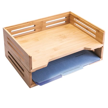 Corbeille de bureau en bambou