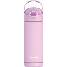 Bouteille d'eau en acier inoxydable avec bec verseur et couvercle verrouillable Thermos mauve néon