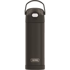 Bouteille d'eau en acier inoxydable avec bec verseur et couvercle verrouillable Thermos noir mat