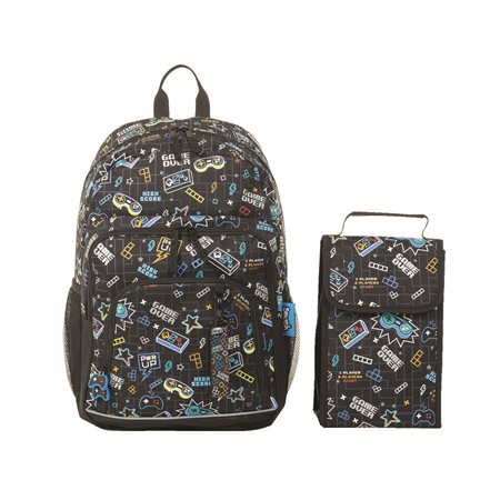 Ensemble sac à dos et boîte à lunch gaming
