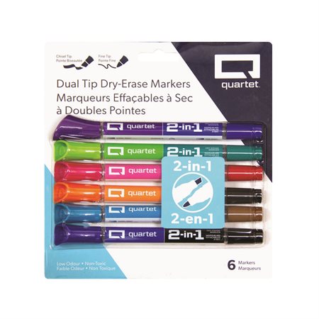 Assorted Dual Tip Dry-Erase Markers