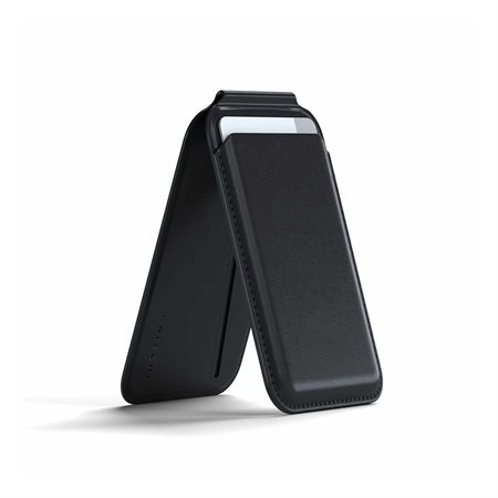 Charger Wallet Leather MagSafe Black