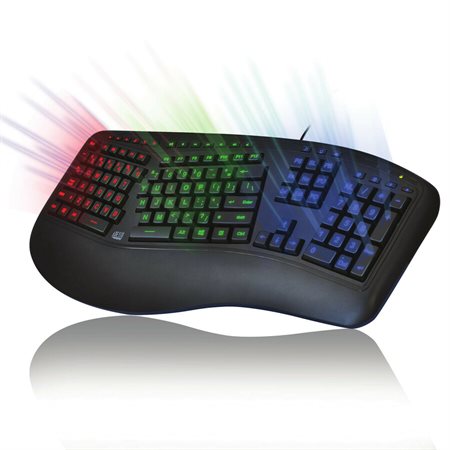 Color Illuminated Ergonomic Keyboard
